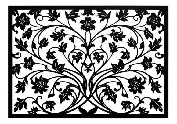 Black Floral Pattern Swirling Flowers Review