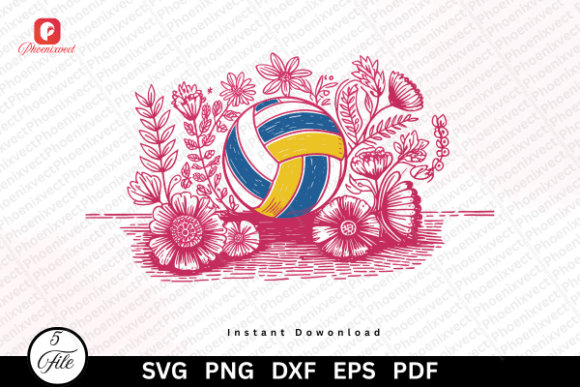Coquette Floral Volleyball SVG: A Designer’s Review