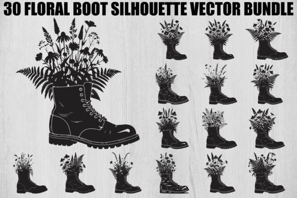 Floral Boot Silhouette Bundle Review