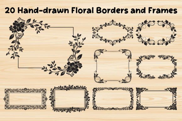 Hand-drawn Floral Borders and Frames Review
