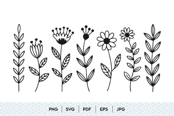 Minimal Floral SVG Bundle Set Graphics and Illustrations Review