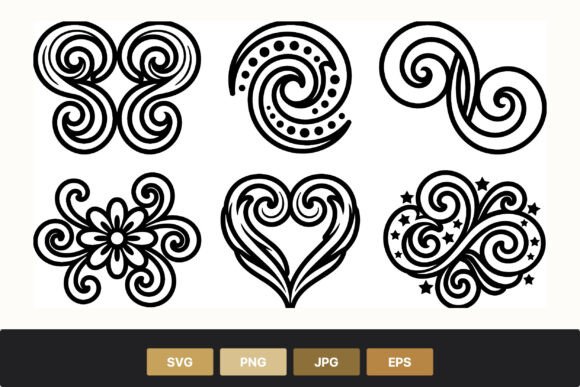 Review: Ornamental Swirl Floral Heart Vector