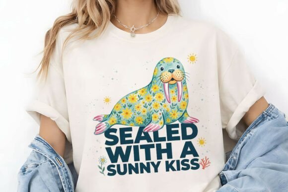 Sealed with a Kiss Floral Seal PNG Graphics and Illustrations Review